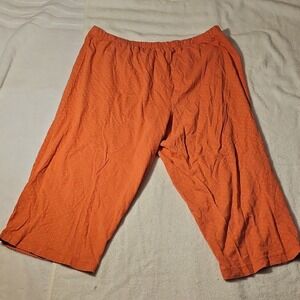 Secret Treasures Orange Polka Dot 2X Plus Size Pajama Pants Women Elastic‎